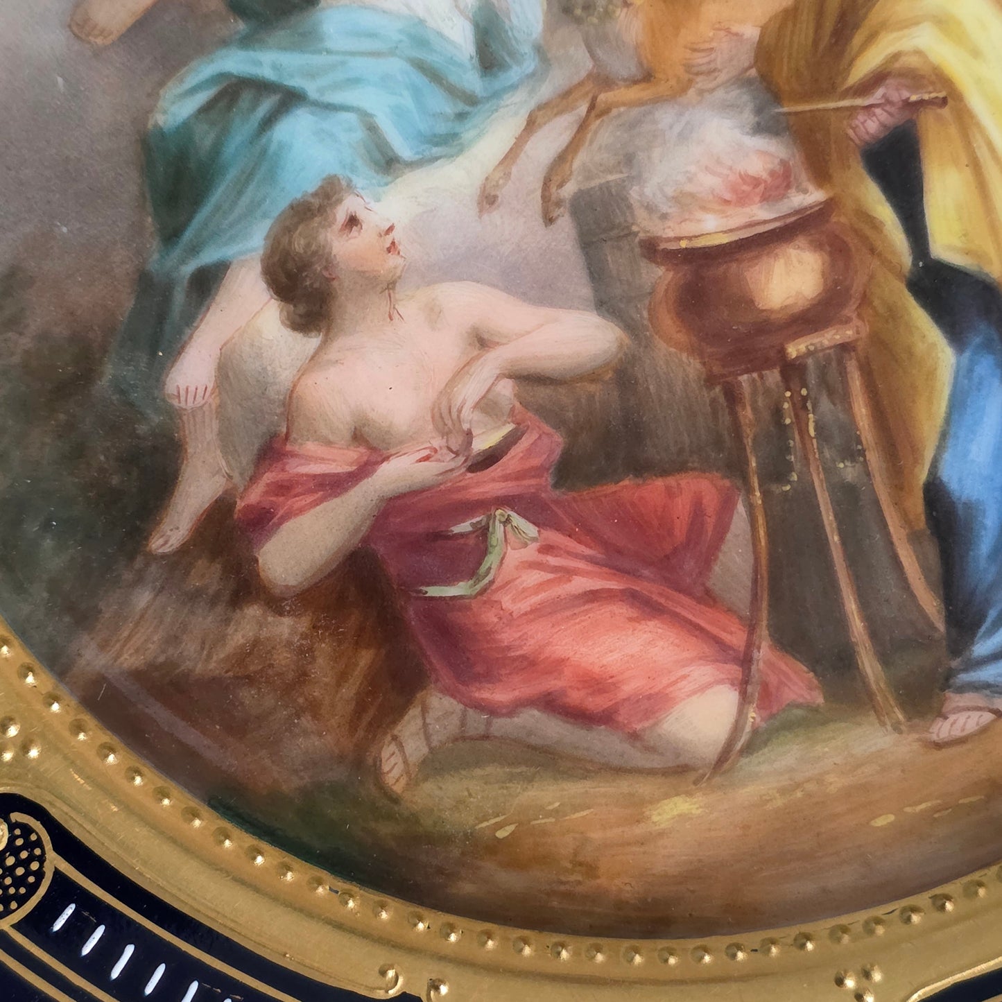 Superb 19thc Vienna Handpainted Plate signed F.Kohl