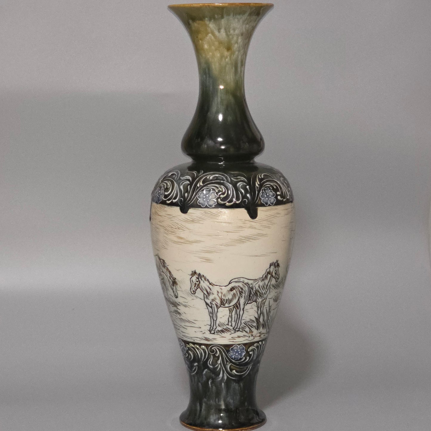 Large Hannah Barlow Vase for Doulton Lambeth. 44cm high
