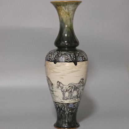 Large Hannah Barlow Vase for Doulton Lambeth. 44cm high