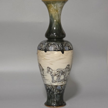 Large Hannah Barlow Vase for Doulton Lambeth. 44cm high