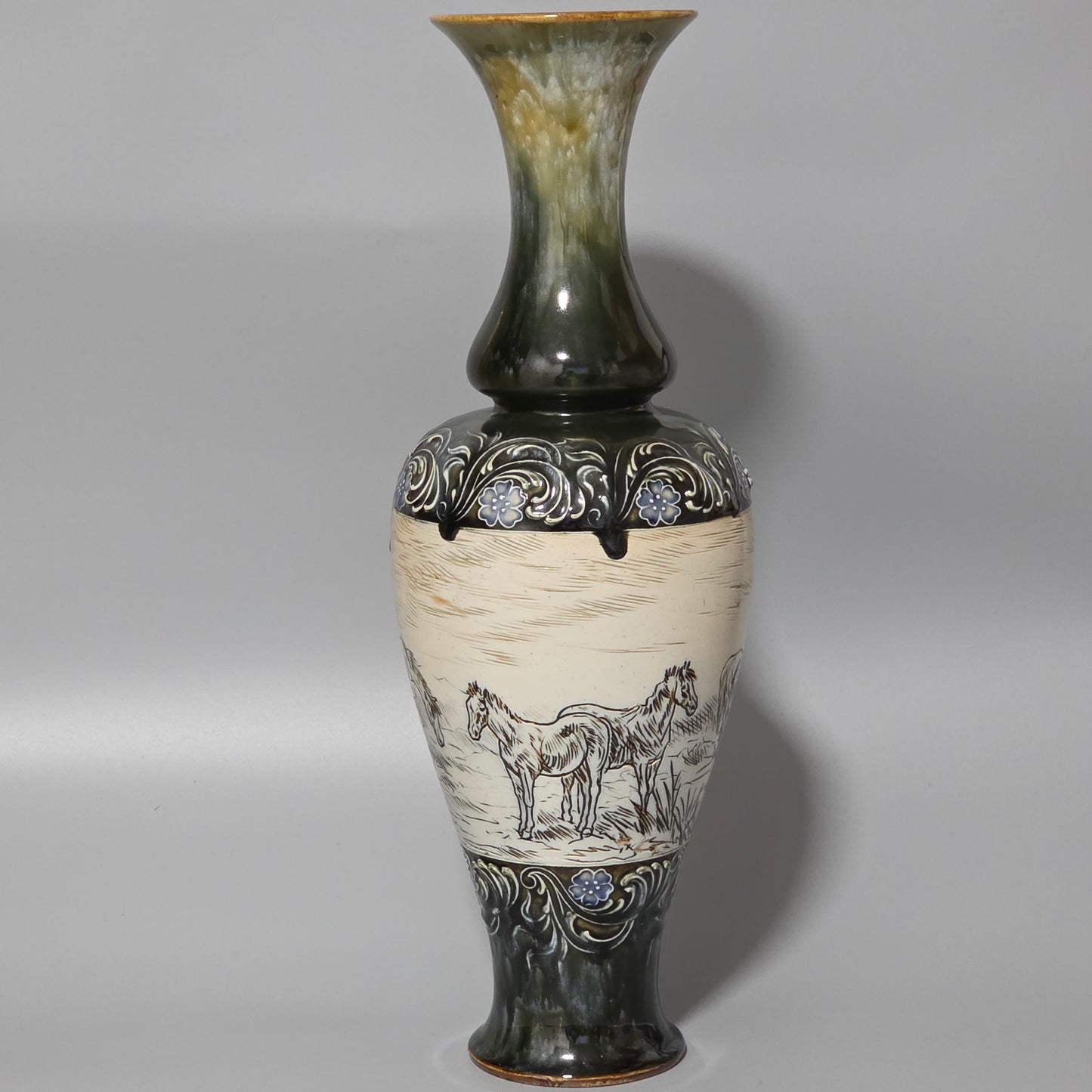 Large Hannah Barlow Vase for Doulton Lambeth. 44cm high