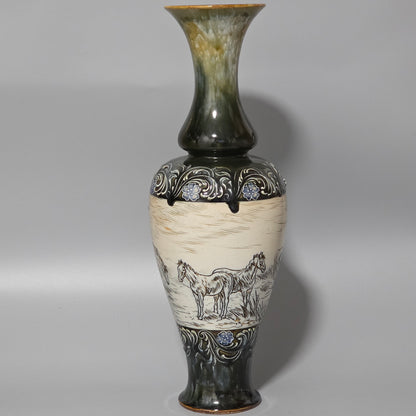 Large Hannah Barlow Vase for Doulton Lambeth. 44cm high