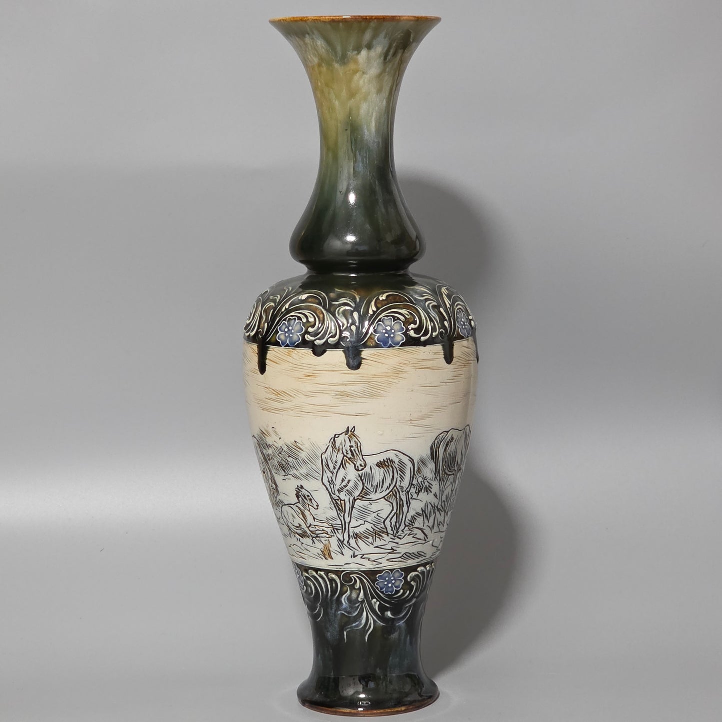 Large Hannah Barlow Vase for Doulton Lambeth. 44cm high