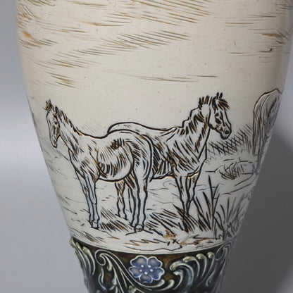 Large Hannah Barlow Vase for Doulton Lambeth. 44cm high