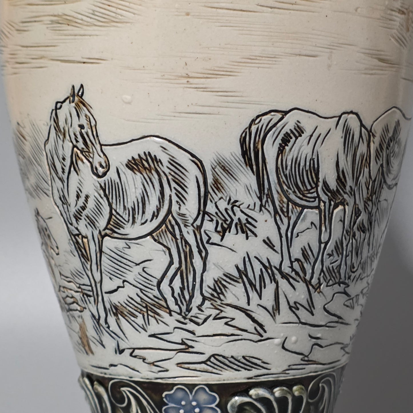 Large Hannah Barlow Vase for Doulton Lambeth. 44cm high