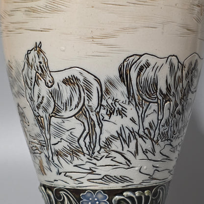 Large Hannah Barlow Vase for Doulton Lambeth. 44cm high