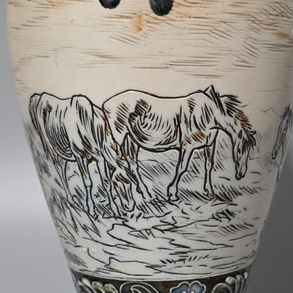 Large Hannah Barlow Vase for Doulton Lambeth. 44cm high