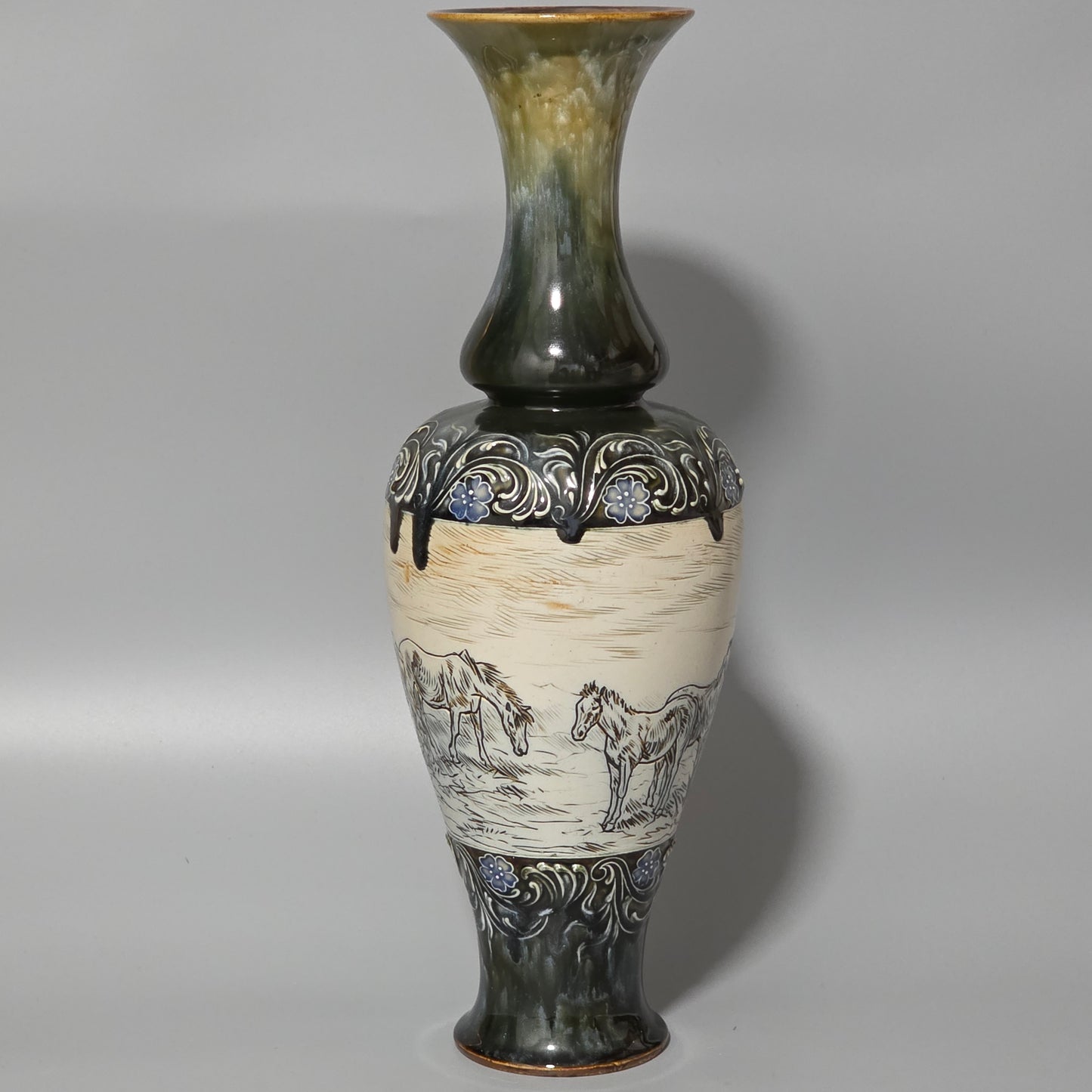 Large Hannah Barlow Vase for Doulton Lambeth. 44cm high