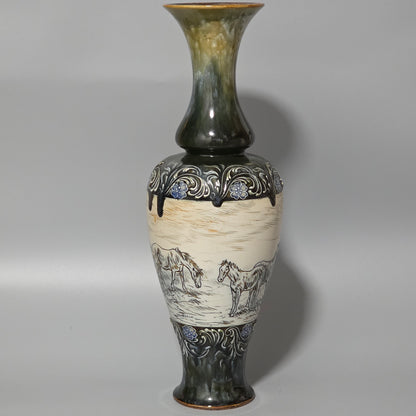Large Hannah Barlow Vase for Doulton Lambeth. 44cm high