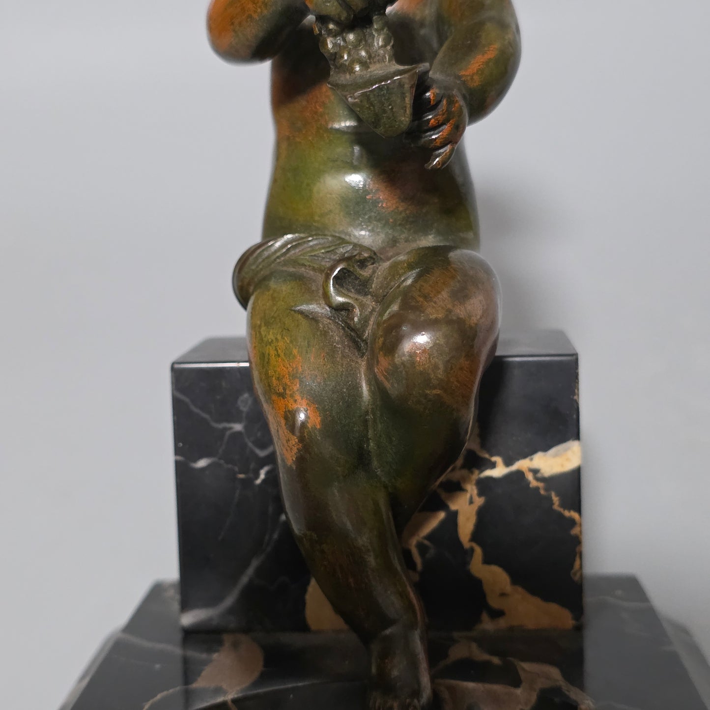 Charming Pair Of Early 20th Century Bronze & Marble Bookends