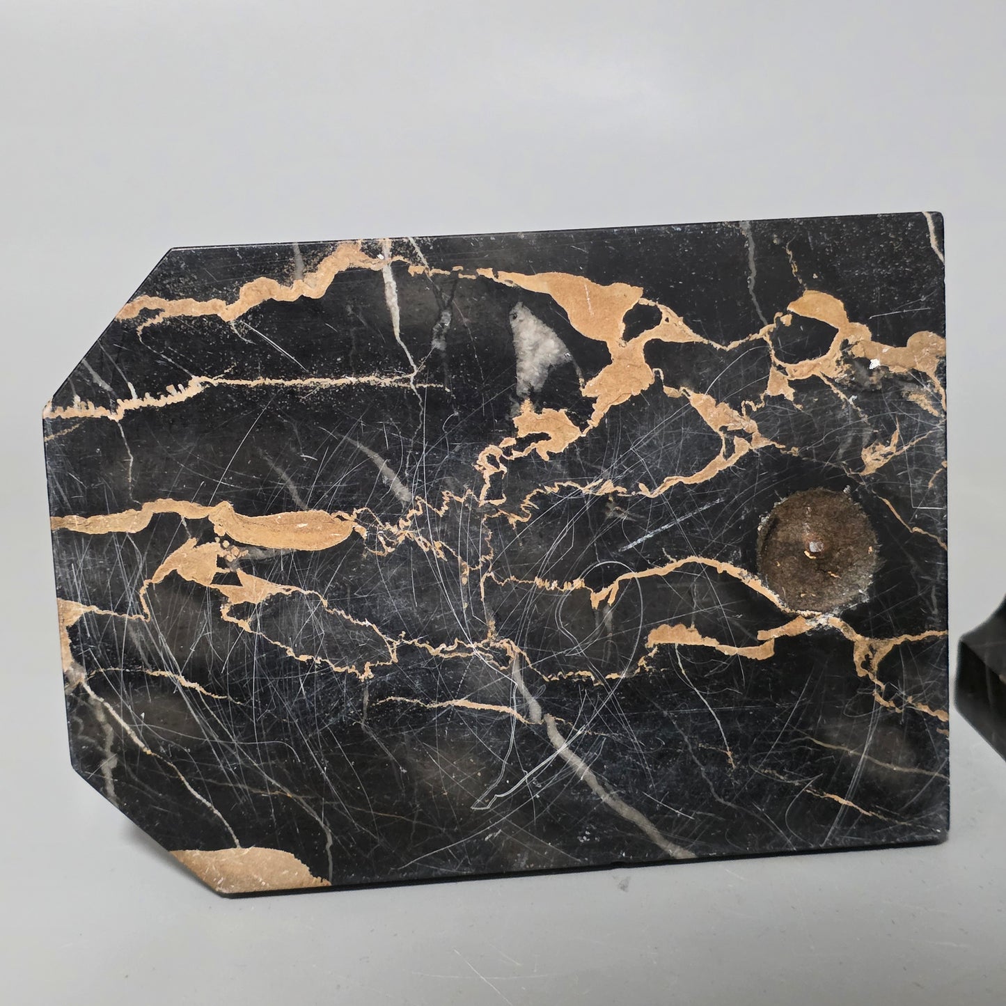 Charming Pair Of Early 20th Century Bronze & Marble Bookends