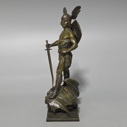 Ruffino Besserdich (1858–1915) – “Siegfried” Bronze Sculpture