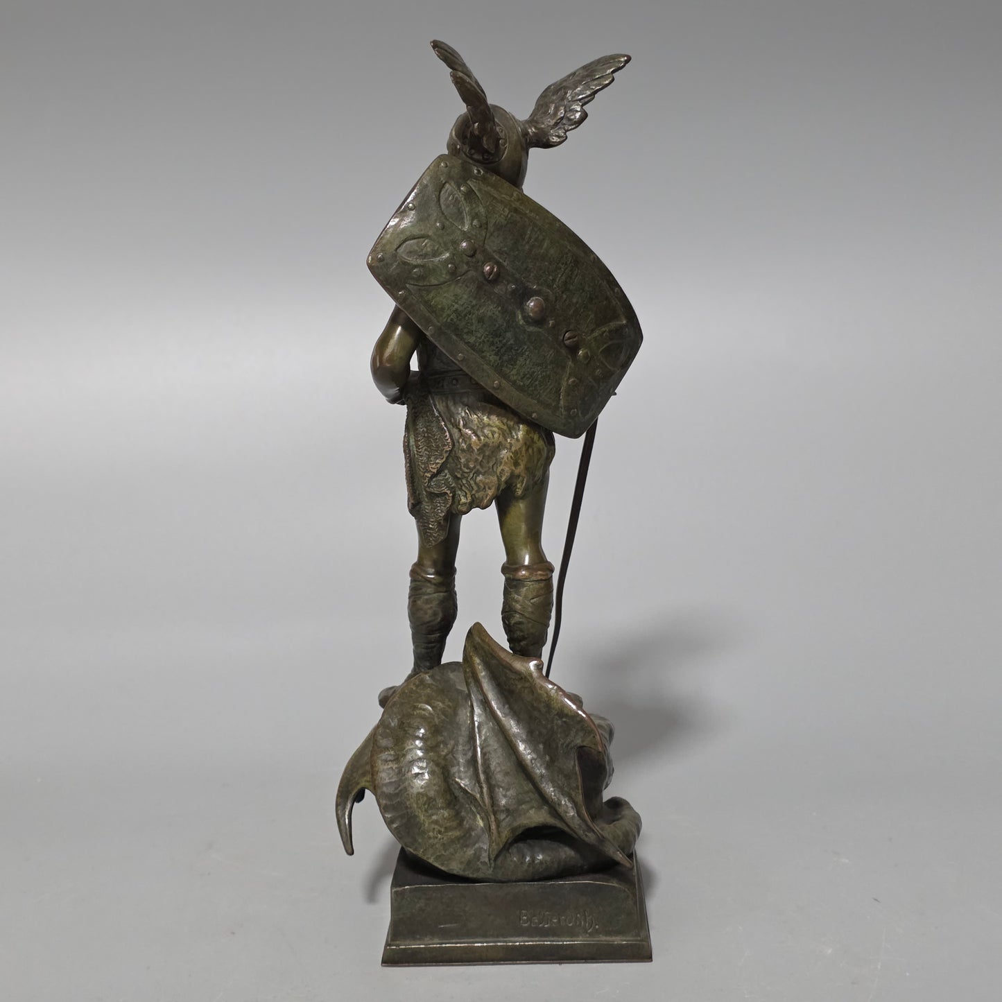 Ruffino Besserdich (1858–1915) – “Siegfried” Bronze Sculpture