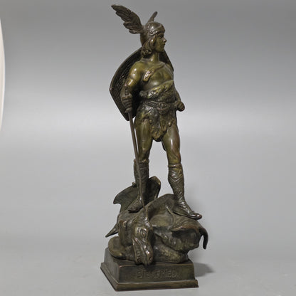 Ruffino Besserdich (1858–1915) – “Siegfried” Bronze Sculpture