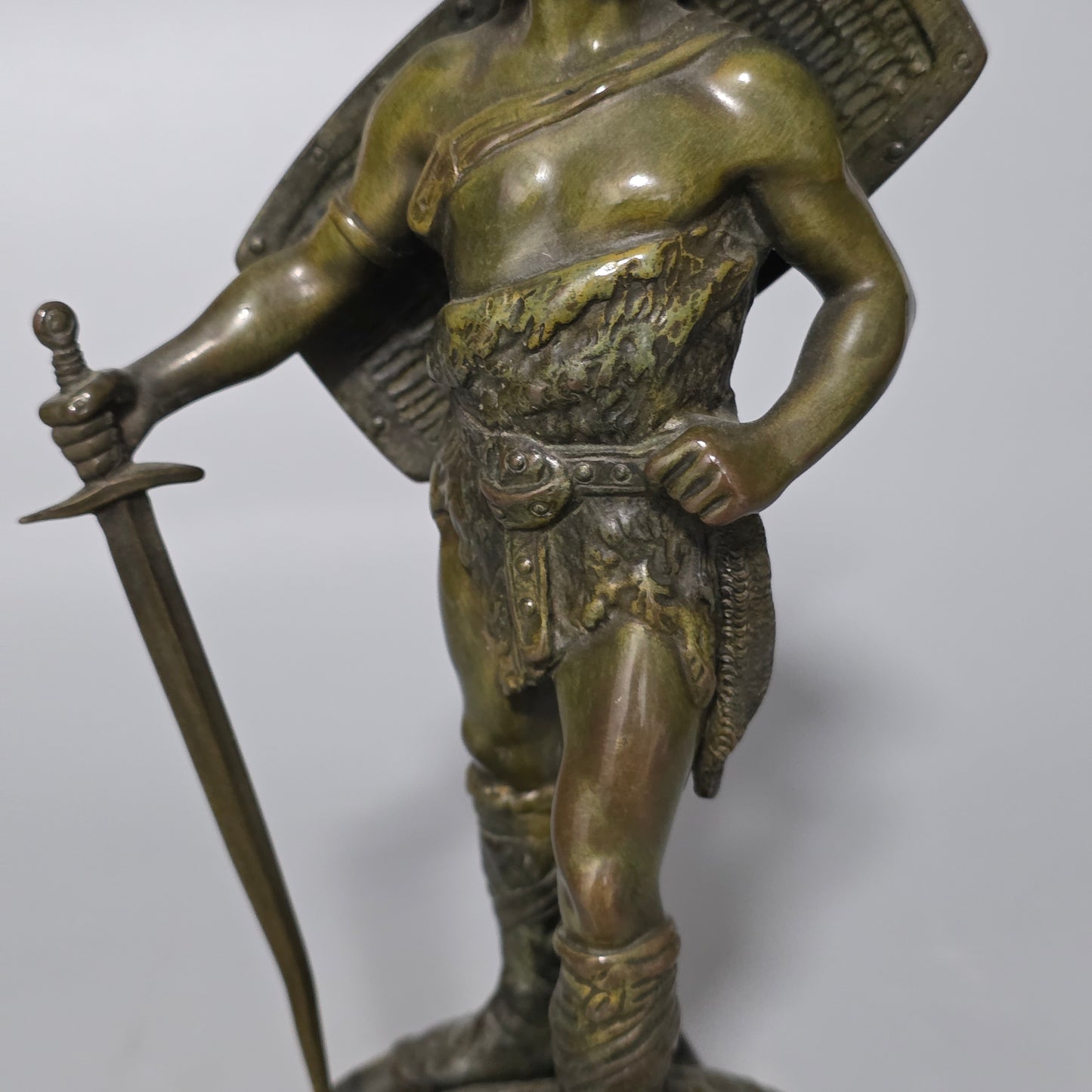 Ruffino Besserdich (1858–1915) – “Siegfried” Bronze Sculpture