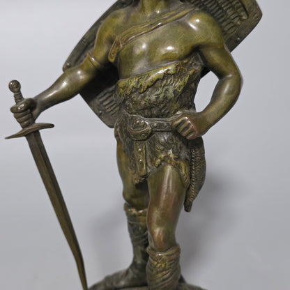 Ruffino Besserdich (1858–1915) – “Siegfried” Bronze Sculpture