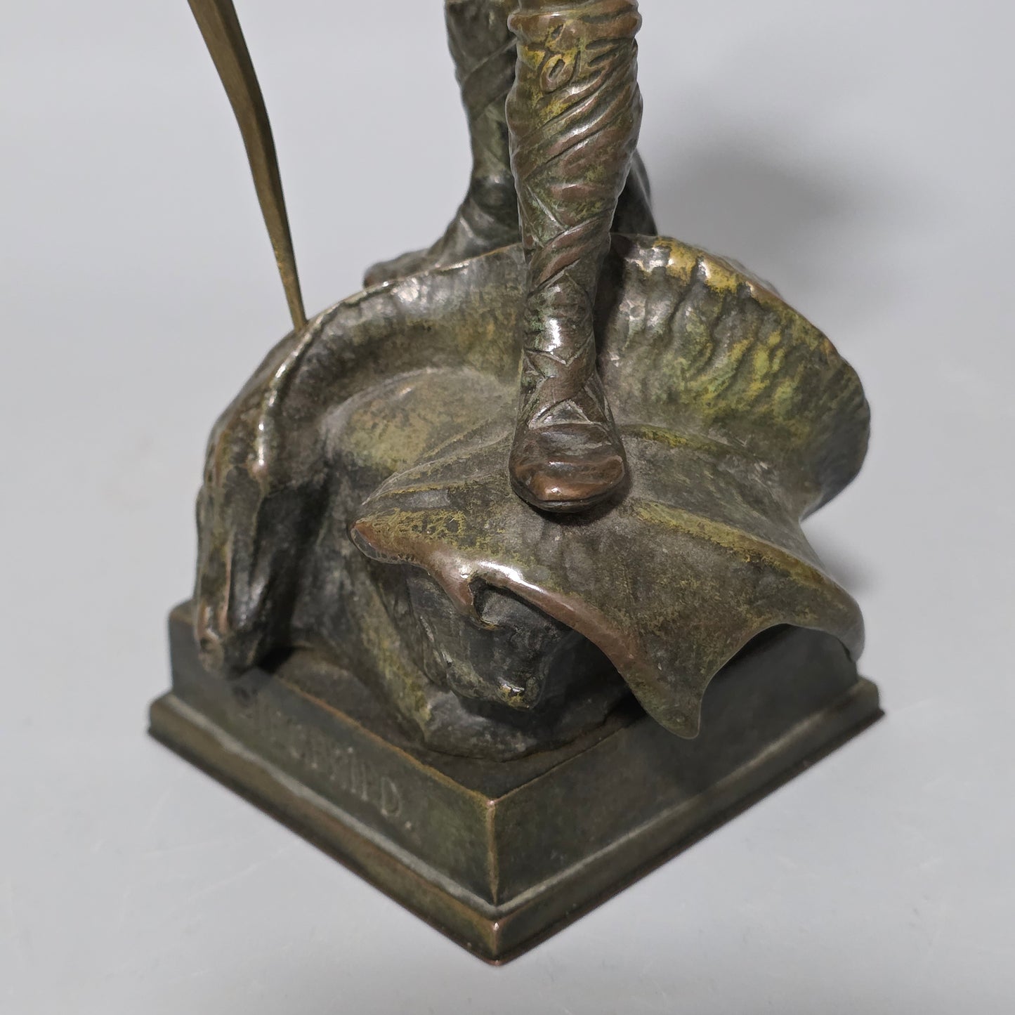 Ruffino Besserdich (1858–1915) – “Siegfried” Bronze Sculpture