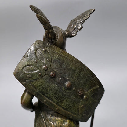 Ruffino Besserdich (1858–1915) – “Siegfried” Bronze Sculpture