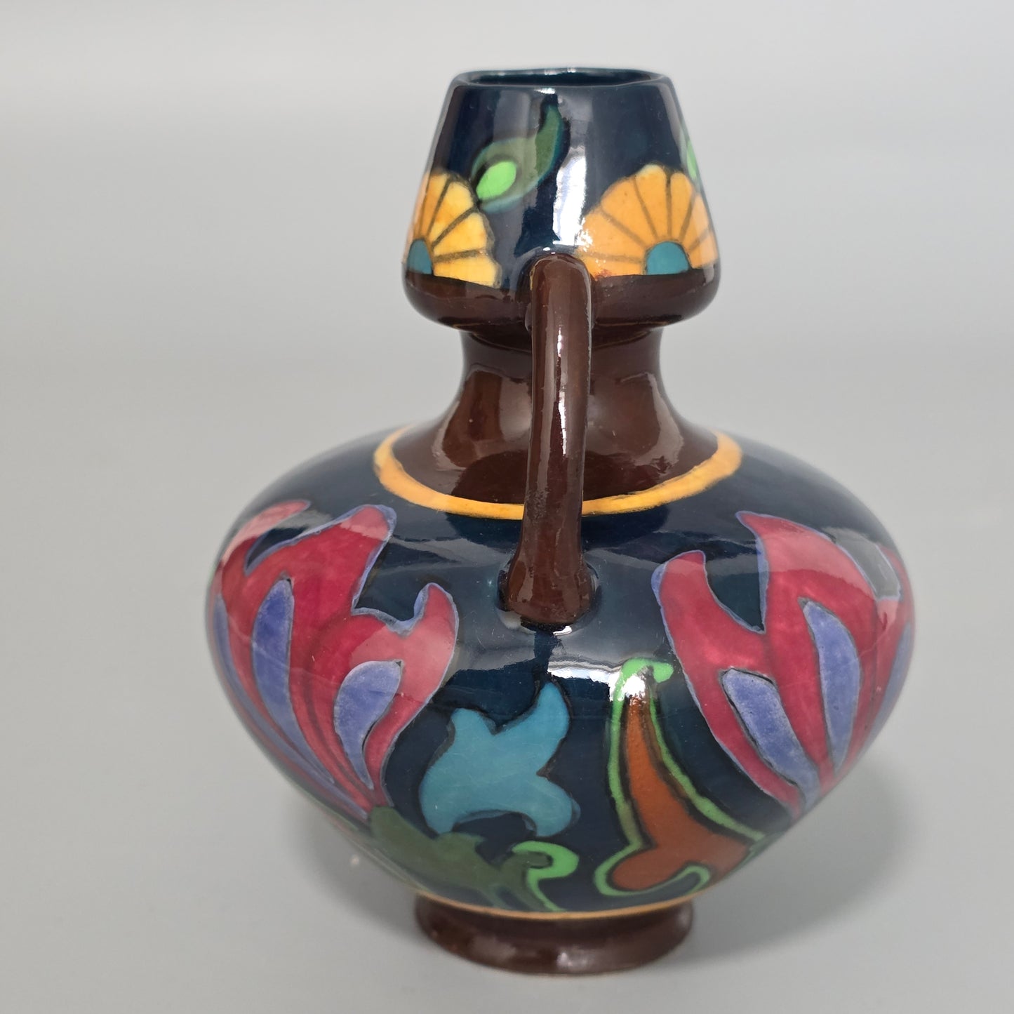 Rare Wileman Intarsio Vase Art Nouveau Floral Pattern 3109 C1900 Shelley Interest