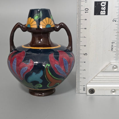 Rare Wileman Intarsio Vase Art Nouveau Floral Pattern 3109 C1900 Shelley Interest