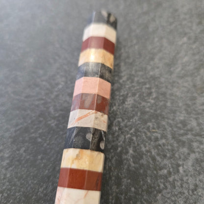 A 19thc Grand Tour Specimen Marble Octagonal Rule