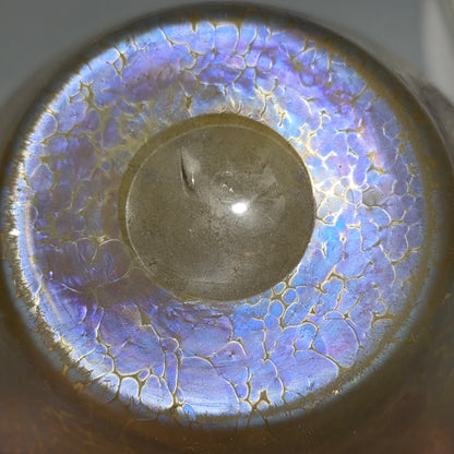 Fabulous pair of “Candia Papillon” Pattern Iridescent Glass Loetz vases c1900
