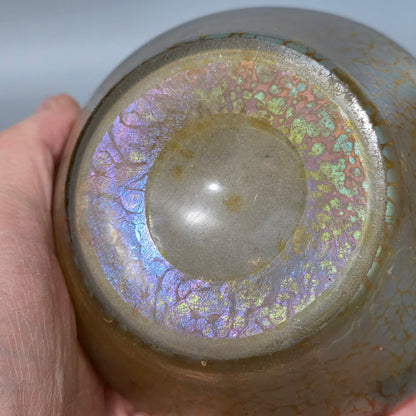 Fabulous pair of “Candia Papillon” Pattern Iridescent Glass Loetz vases c1900