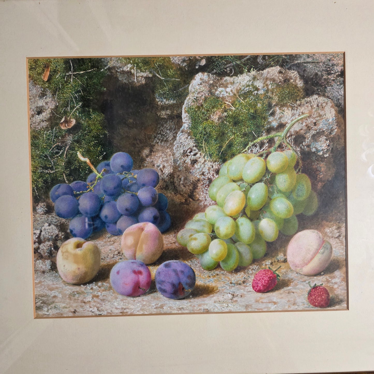 Fabulous Watercolour Still Life Fruit By John Sherrin (british, 1819 - 1896)