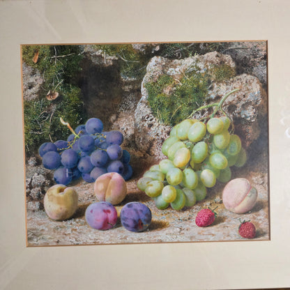Fabulous Watercolour Still Life Fruit By John Sherrin (british, 1819 - 1896)