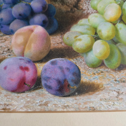 Fabulous Watercolour Still Life Fruit By John Sherrin (british, 1819 - 1896)