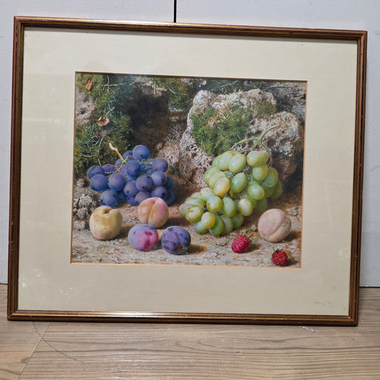 Fabulous Watercolour Still Life Fruit By John Sherrin (british, 1819 - 1896)