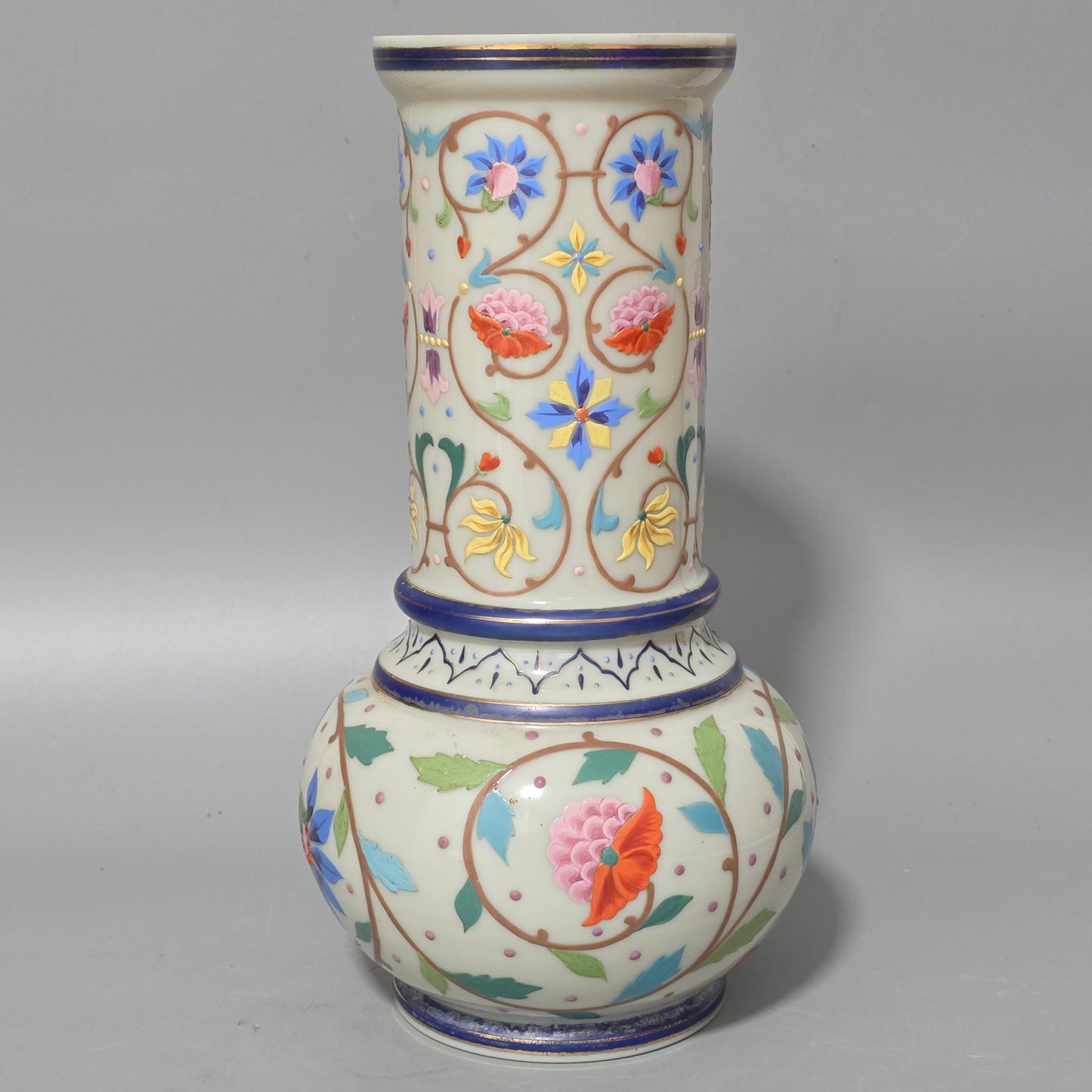 Large Thomas Webb Antique Moroccan Tapestry Vase 31.25cm