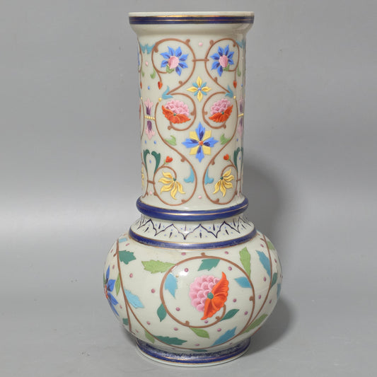 Large Thomas Webb Antique Moroccan Tapestry Vase 31.25cm