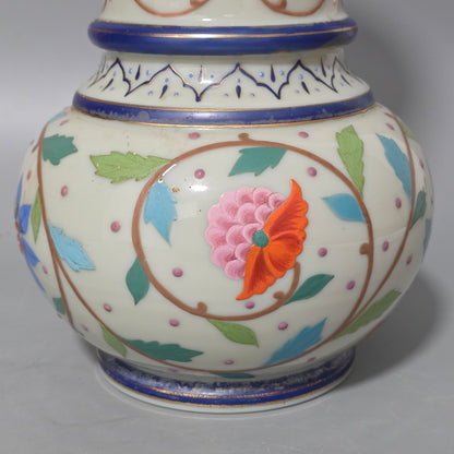 Large Thomas Webb Antique Moroccan Tapestry Vase 31.25cm