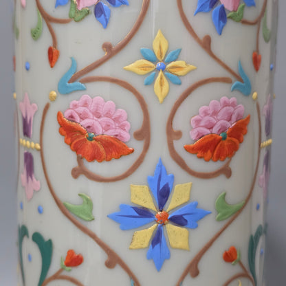 Large Thomas Webb Antique Moroccan Tapestry Vase 31.25cm