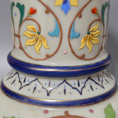 Large Thomas Webb Antique Moroccan Tapestry Vase 31.25cm