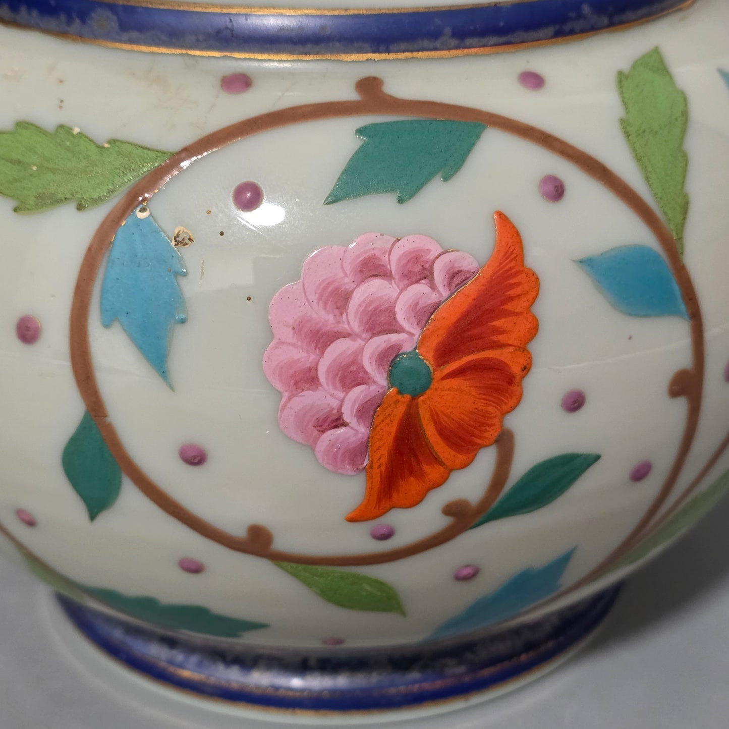 Large Thomas Webb Antique Moroccan Tapestry Vase 31.25cm
