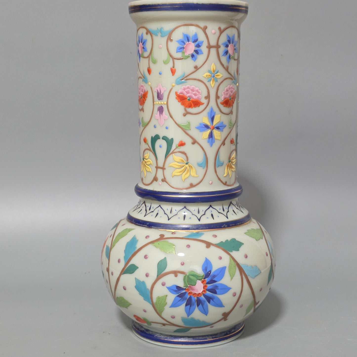 Large Thomas Webb Antique Moroccan Tapestry Vase 31.25cm