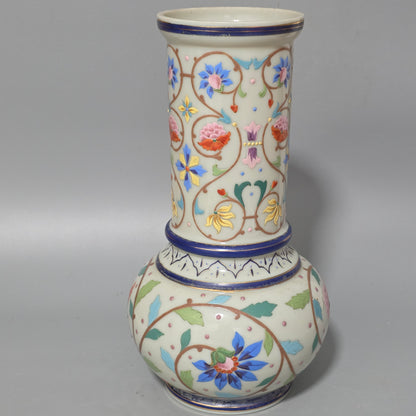 Large Thomas Webb Antique Moroccan Tapestry Vase 31.25cm