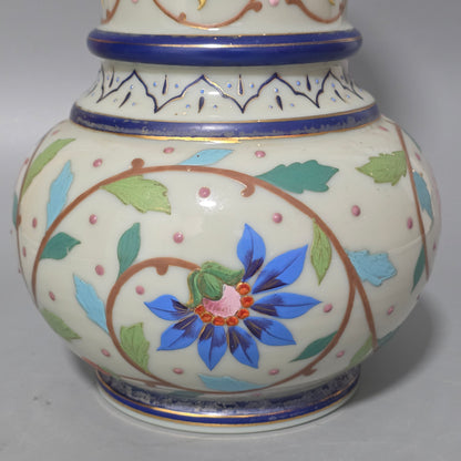 Large Thomas Webb Antique Moroccan Tapestry Vase 31.25cm
