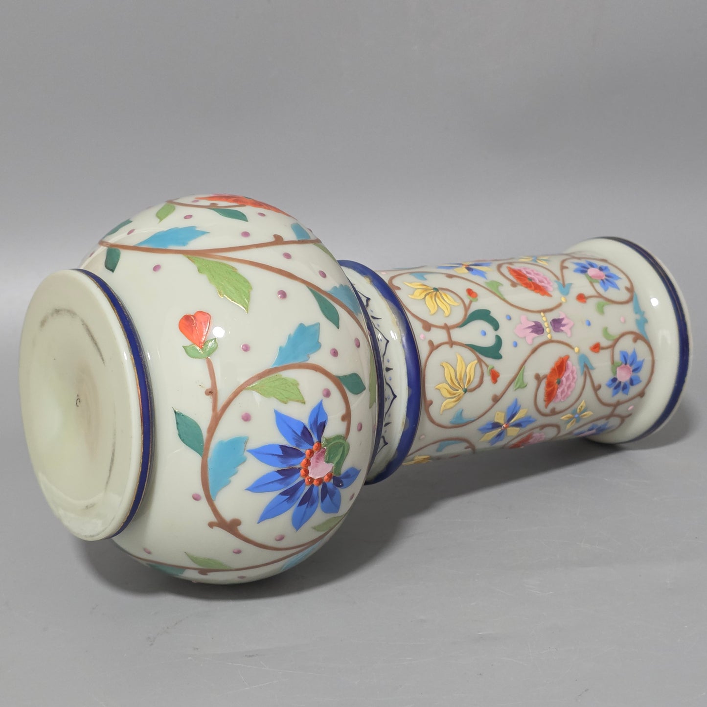 Large Thomas Webb Antique Moroccan Tapestry Vase 31.25cm