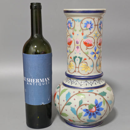 Large Thomas Webb Antique Moroccan Tapestry Vase 31.25cm