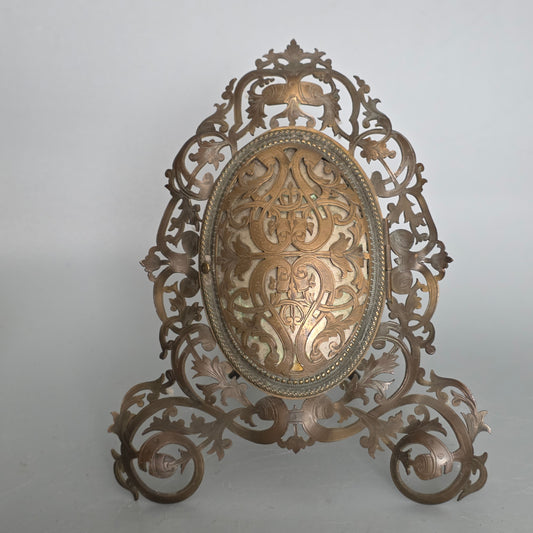 Fabulous Pierce Antique Brass Frame With Hinged Door "Marion London' C1880
