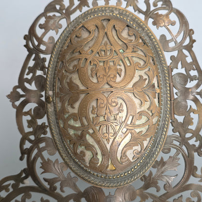Fabulous Pierce Antique Brass Frame With Hinged Door "Marion London' C1880