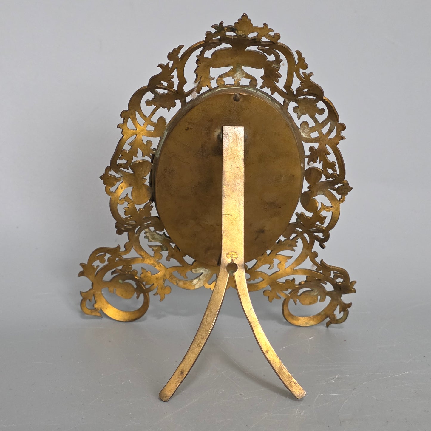 Fabulous Pierce Antique Brass Frame With Hinged Door "Marion London' C1880
