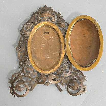 Fabulous Pierce Antique Brass Frame With Hinged Door "Marion London' C1880