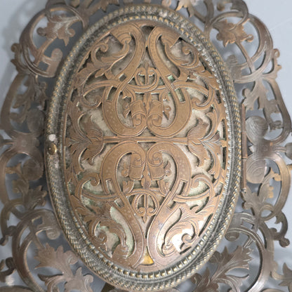 Fabulous Pierce Antique Brass Frame With Hinged Door "Marion London' C1880