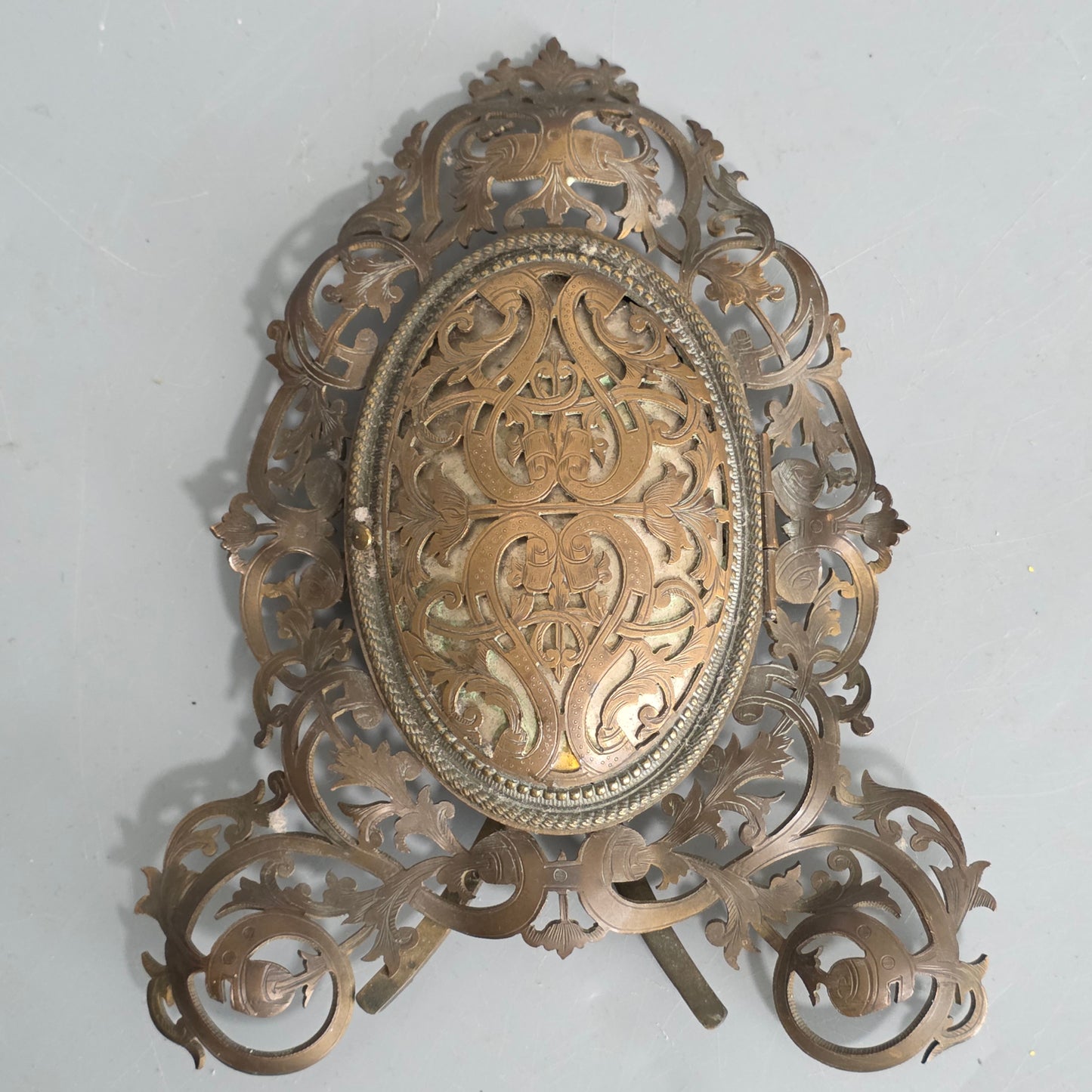 Fabulous Pierce Antique Brass Frame With Hinged Door "Marion London' C1880