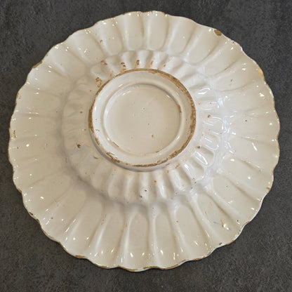 Dutch Delft Polychrome Lobed Dish 17th Century 34cm