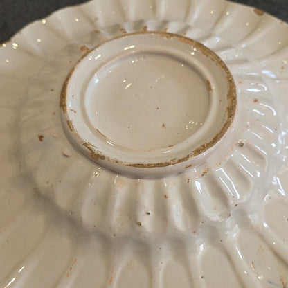 Dutch Delft Polychrome Lobed Dish 17th Century 34cm